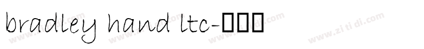 bradley hand ltc字体转换